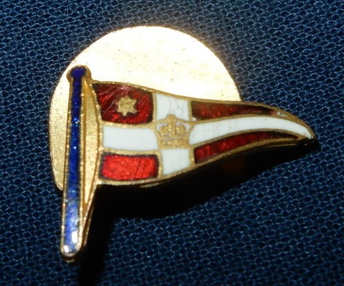 VINTAGE SHIPPING LINE BURGEE FLAG BADGE MARITIME NAUTICAL MERCHANT NAVY