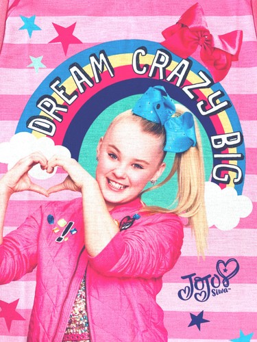 Girls JoJo Siwa Nightdress Jo-Jo Nightie Pyjamas Nighty Age 5 - 12 Years - Picture 5 of 6