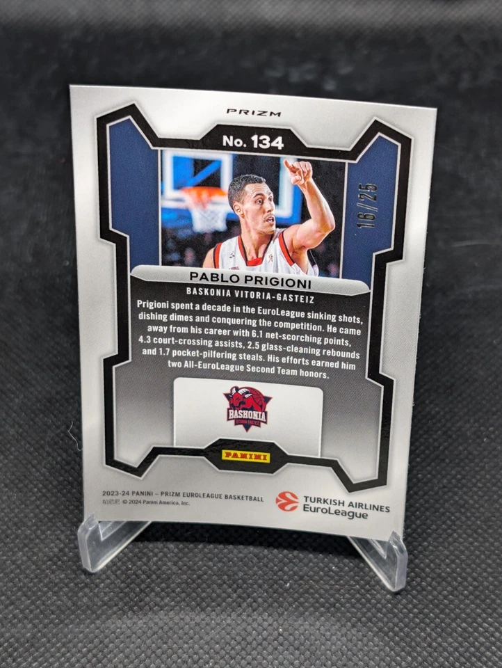 2023-24 Panini Prizm Euroleague Pablo Prigioni Mojo /25 - Image 2 of 2