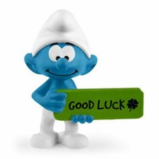 20829 Good Luck Smurf 2021 Smurfs schleich figurineSchtroumpf smurfin smurfen