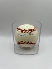Marvin Miller Signed Official National League Baseball W/ Cube Beckett COA
