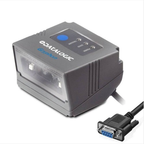 Datalogic GFS4450 1D 2D Industrial Fixed Mount Barcode Scanner W/ RS232 Cable - Picture 2 of 10
