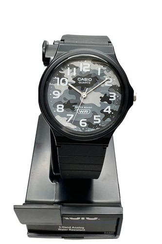Casio Sports Mens Watch Analog Grey Urban Camouflage MQ24-8C MQ24 Black New