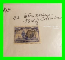 Scott 233 U.S. Stamp 4 Cent Ultramarine 1893 Columbian Commemoratives