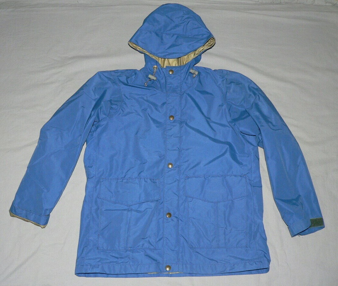 70s-80s “Eddie Bauer” Deck Rain Parka VTG 70s 80s EDDIE BAUER PARKA RAIN JACKET COAT HOODED GORE TEX W'S