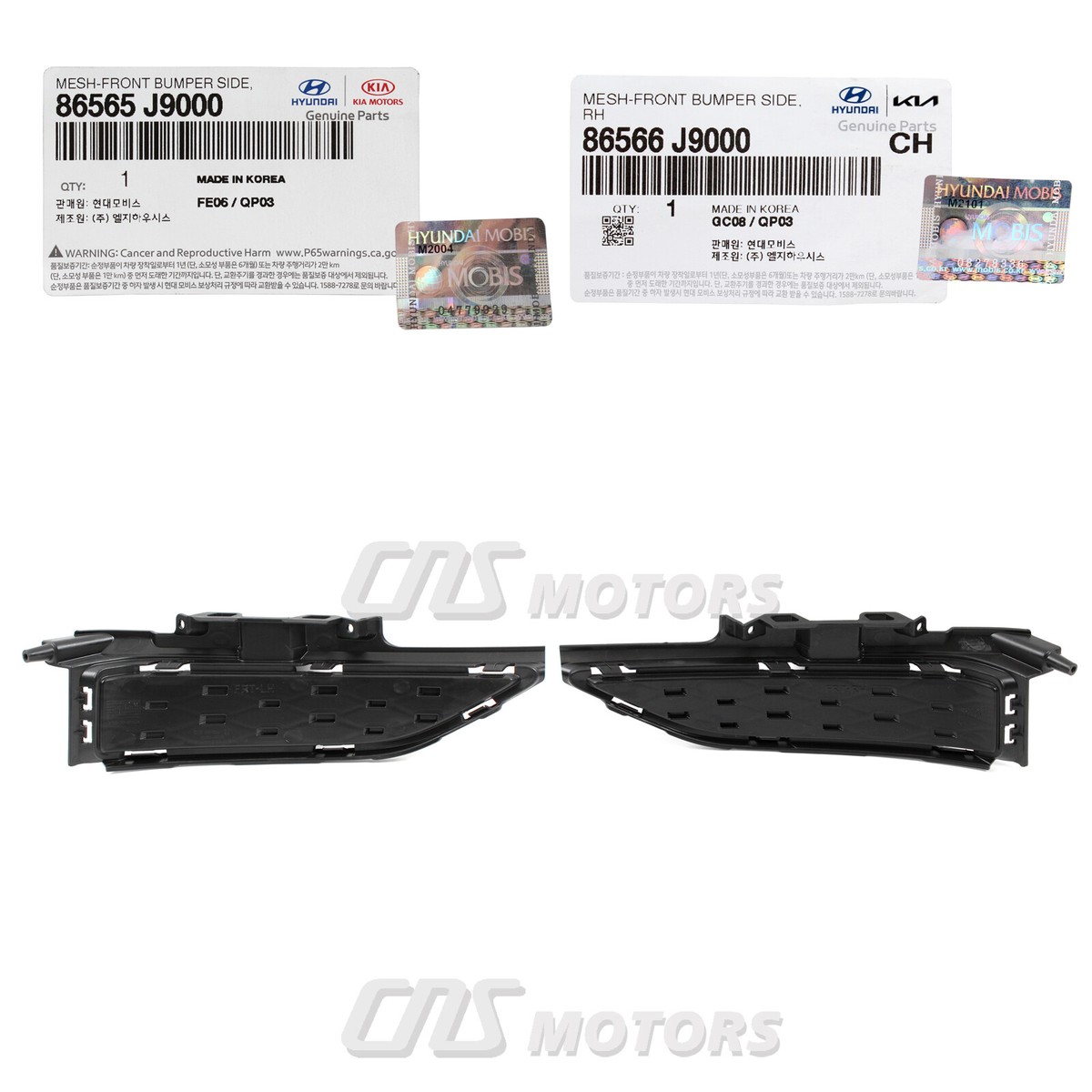 ✓GENUINE✓ Front Bumper Mesh LEFT & RIGHT for 2018-2021