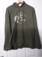 Bass Pro Shops Johnny Morris Pullover Hoodie Sweatshirt Green Mens Size XLarge