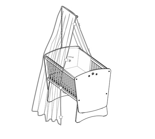 Cilek Star Stuben Babybettwiege - Bild 4 von 4