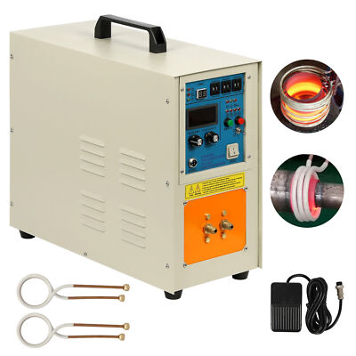 15KW High Frequency Induction Heater Furnace 30-100 KHz 220V Melting Furnace