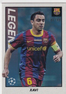 Topps Merlin Heritage 97 2022 No. 143 Xavi Blue 40/99
