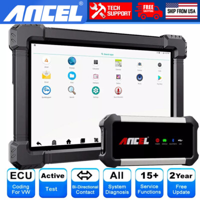 ANCEL X7 Bluetooth OBD2 Scanner Bi-directional Scan Tool Full System Diagnostic