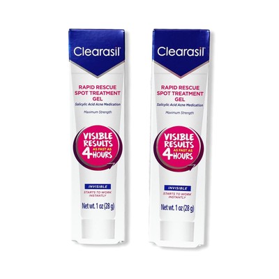 clearasil rapid rescue spot treatment gel