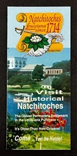 1990s Natchitoches Louisiana LA Colonial Settlement Vintage Travel Brochure