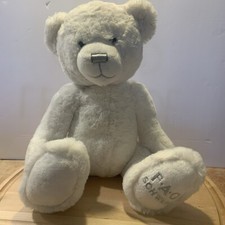 FAO Schwarz White Teddy Bear Plush