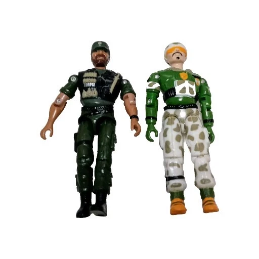 Figuras de ação vintage Lanard The Corps 3,75" tamanho grande Sarge, Avalanche, Shooter Sam+ - Imagem 4 de 4