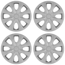 15 Push-on Silver Wheel Cover Hubcaps For 2009-2013 Toyota Corolla