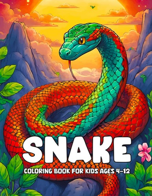 #ad #ad Snake coloring book for kids ages 4 12: Awesome Snake Designs To Color For Kids $17.34