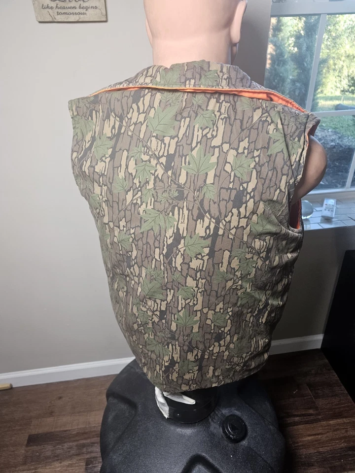 Vintage Winchester Reversible Vest Mens Medium/Hi-Vis Orange Pockets Hunting - Image 3 of 4