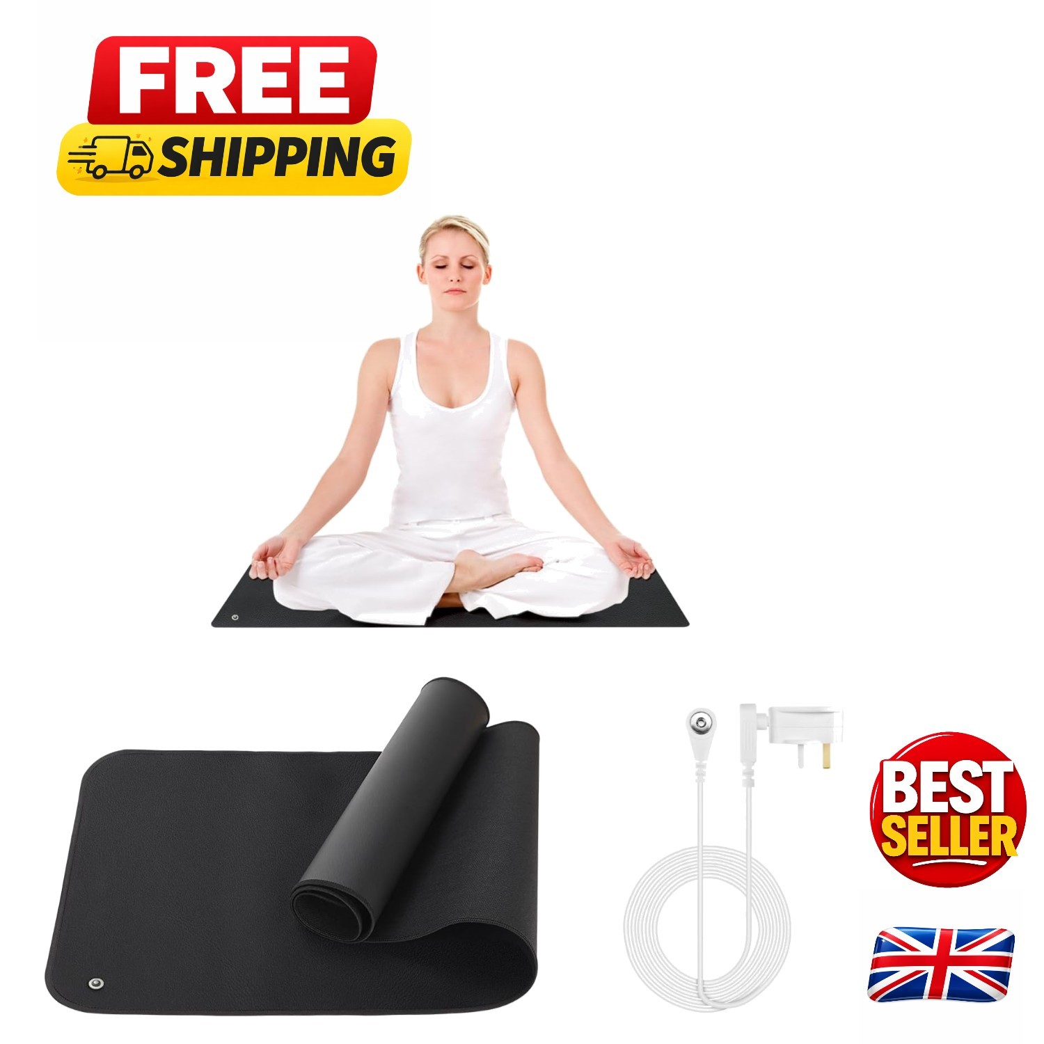 Versatile Grounding Mat 30x100cm - Stress Relief, Improved Sleep & Vitality