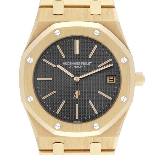 Audemars Piguet Royal Oak Yellow Gold Grey Dial Mens Watch 5402BA