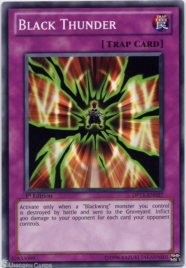 DP11-EN027 Black Thunder Common 1st Edition Mint YuGiOh Card