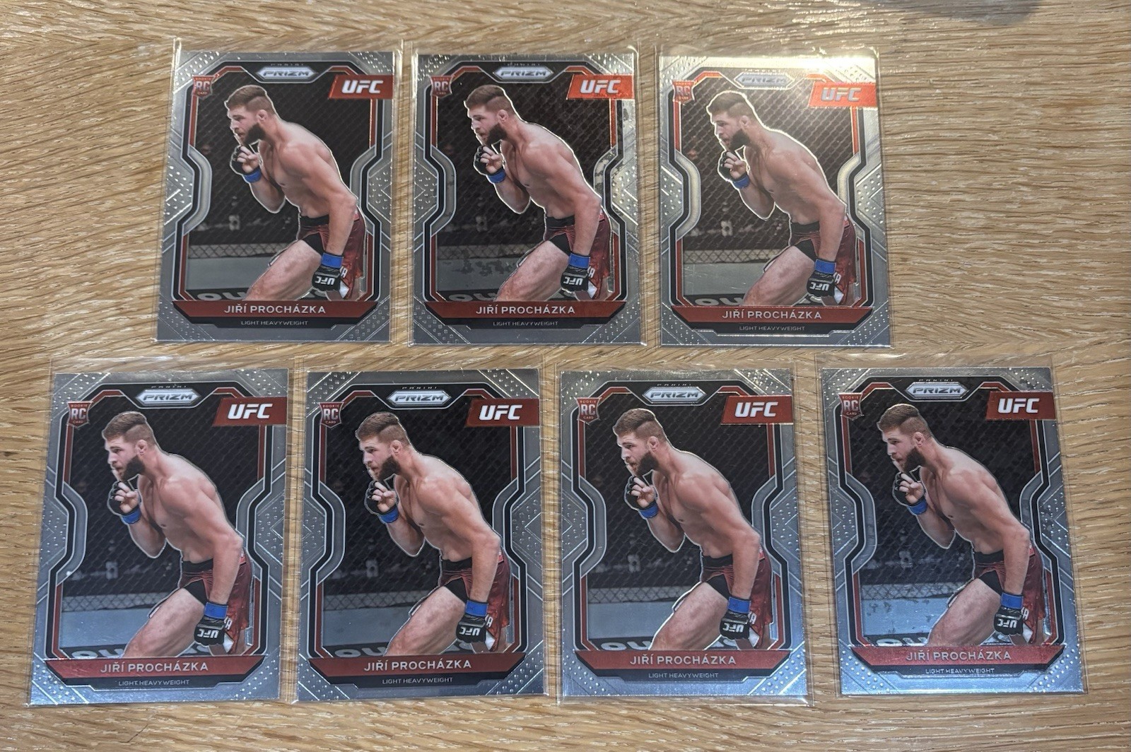 7x 2021 Panini Prizm UFC Jiri Prochazka #84 RC