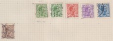 lot 6 TIMBRES ANCIENS DANEMARK 1870  Oblitéré Christian X
