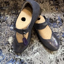 NEWAlegria ELL-250 Metallic BlueLeather Mary Jane Clogs Professional Shoes 39/9