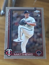 Zebby Matthews 2025 Topps Chrome #277 Minnesota Twins