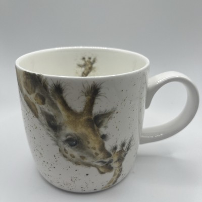 Royal Worcester Wrendale Designs Hannah Dale Giraffe Coffee Mug First Kiss