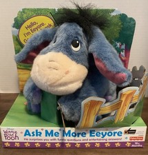 NOS 1999 Fisher-Price Disney Eeyore ASK ME MORE Fisher-Price Winnie The Pooh