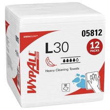 WypAll GeneralClean L30 Cloths Heavy Duty 1 Count (Pack of 1080), White