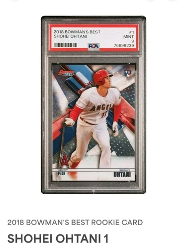 2018 Shohei Ohtani Bowman's Best #1 PSA 9 Rookie