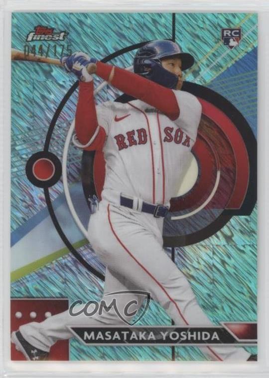 2023 Topps Finest Aqua Shimmer Refractor 44/175 Masataka Yoshida #76 19hu