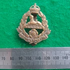 WW1 East Lancashire Regiment Economy Brass Cap Badge
