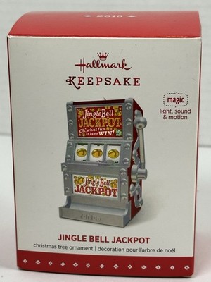 Hallmark Keepsake 2015 Jingle Bell Jackpot Magic Ornament Light Sound Motion