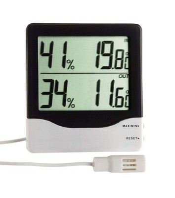 Digital ThermoHygrometer for Room and Outdoor Climate, 50.1013, Thermometer Indoor...