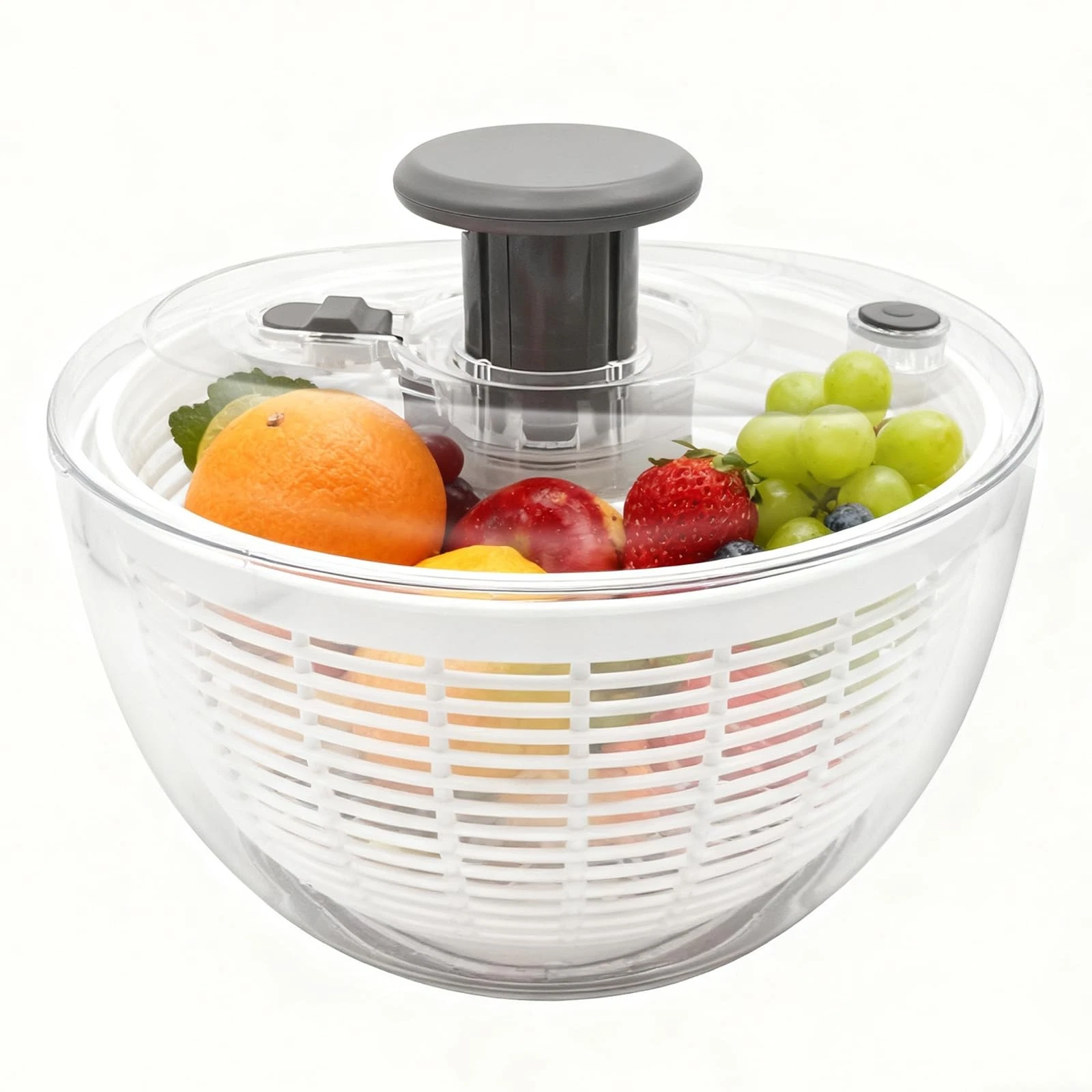 Salad Spinner, Lettuce Spinner with Push-Button Lid and Non-Slip Base, Vegeta...