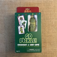 Old World Christmas Glass Holiday Ornament, Go Pickle  With OWC Gift Box 