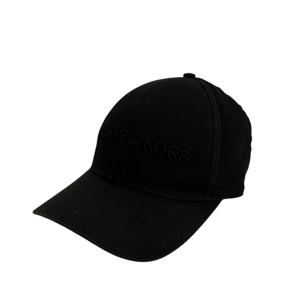 Michael Kors Logo Baseball Cap cotton cap black cotton