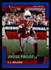 2017 Donruss #106 J.J. Nelson Press Proof Blue Arizona Cardinals