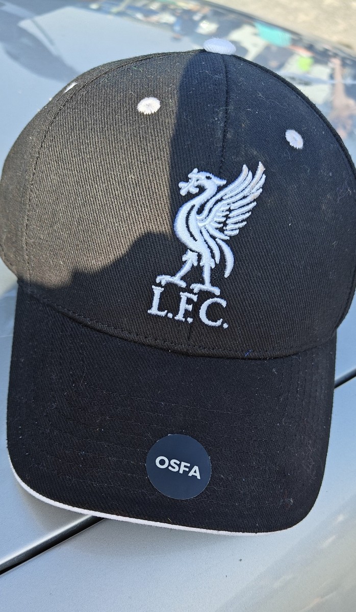 LFC OFFICIAL BASEBALL CAP LIVERPOOL BLACK ONE SIZE NEW UK