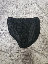 Vintage Black Womens Size 7 Panties