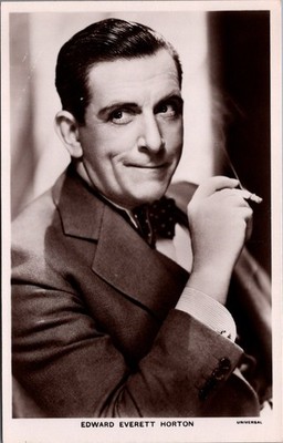 Edward Everett Horton Vintage Real Photo Postcard Universal Picturegoer No 745a