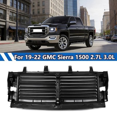 Front Upper Radiator Shutter Assembly W/O Motor For 2019-2022 GMC Sierra 1500