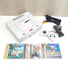 Japanese Sega Saturn console with 3 Games, 1 controller  cables tested