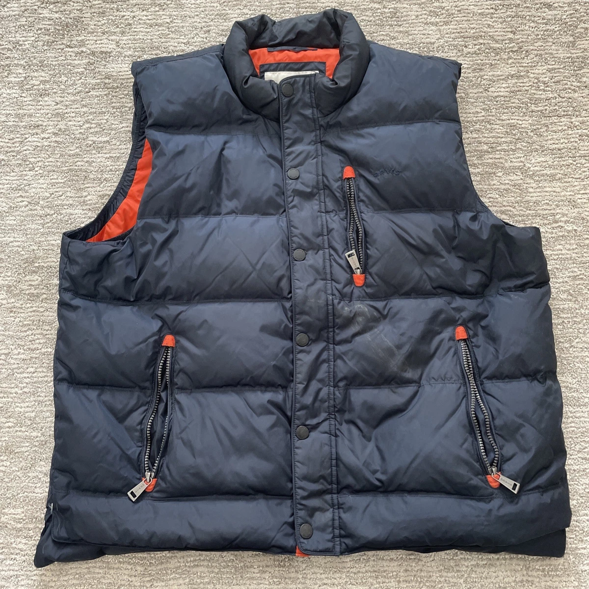 Veste Orvis Homme 2XL Gris - Coupe-vent Bomber Nylon Stretch - Occasion Parfait état
