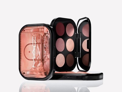 NEW! MAC - Connect In Colour Eye Shadow Palette x6   Embedded In Burgundy