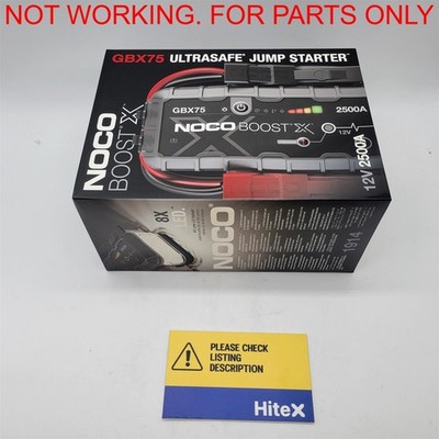 NOCO Boost X GBX75: 2500A UltraSafe Jump Starter   12V [GBX75] -NOT WORKING-