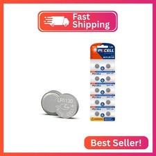 PKCELL LR1130 Battery LR54 AG10 389 390 Button Cell Battery 1.5V Alkaline Button
